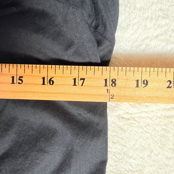 CONVERSE ONE‎ STAR Blouse Womens Medium Top Long Sleeve Black Tie Back - Picture 4 of 6